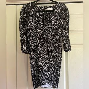 Zara Puffy Sleeve Dress Fitted